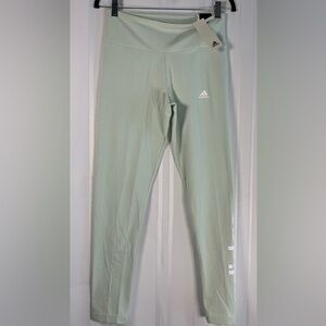 Adidas Essentials High-Waisted Logo Leggings in Mint Green - NWT - Size M